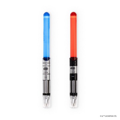 Yoobi Star Wars Writing Set 2pk Red & Blue Lightsaber