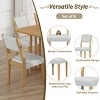 9-Piece Dining Set for 8,Walnut Rectangular Extendable Dining Table  with Upholstered Armless Kitchen Chairs for Dining Room,Farmhouse-Tanpinhause - 4 of 4