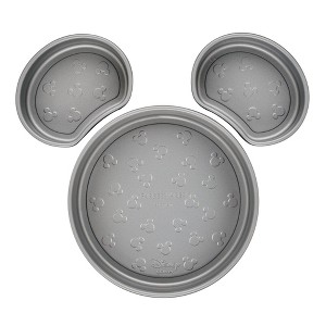 Farberware Disney Bake with Mickey Mouse 3pc Nonstick Mickey Head Cake Pan Set Black: Lifetime Warranty, Hand Wash - 1 of 4