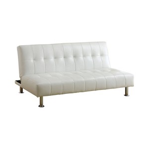 Harrison Futon Upholstered Sofa Winter White - miBasics
