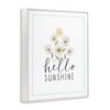 Stupell Industries Hello Sunshine with Daisies Black Framed Giclee Art - 3 of 4