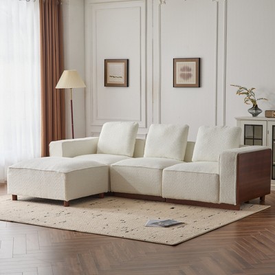 L-Shaped Sectional Sofa 5-Piece with Modular Design, Larger Seats and Reversible Cushions