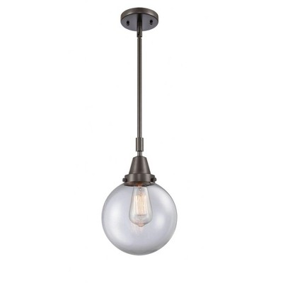 Beacon - 1 Light Stem Hung Mini Pendant In Industrial Style-12.63 Inches Tall and 8 Inches Wide
