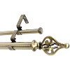 Urbanest Portia Manhattan 1-inch 5-8 inch Double Drapery Curtain Window Rod Set - 4 of 4