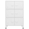 VidaXL Industrial Storage Chest White 29.5"x15.7"x45.3" Metal - 3 of 4