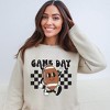 Simply Sage Market Women's Graphic Sweatshirt Football Game Day Checkered - 2 of 4