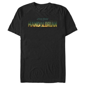 Men's Star Wars: The Mandalorian Sunset Official Logo T-Shirt - 1 of 4