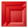 Smarty Had A Party Red Square Plastic Plates Dinnerware Set - 120 Sets - 2 of 4