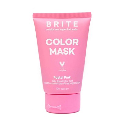 BRITE Color Hair Mask - Pastel Pink - 1.69 fl oz