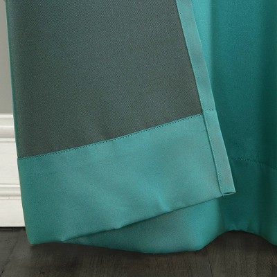 Marine Polyester Room Darkening Grommet Curtain Panel