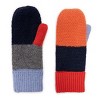 MUK LUKS Women's Color block Mitten, Navy Multi, OS - 3 of 3