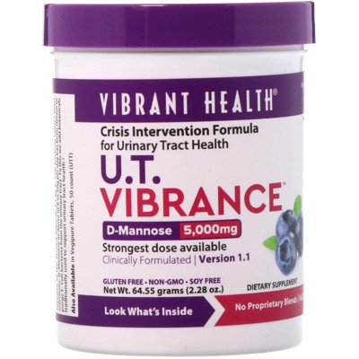 Vibrant Health U.T. Vibrance, D-Mannose 5,000 mg, Version 1.1, 2.28 oz (64.55 g), Dietary Supplements