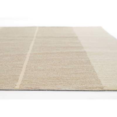 Archer Beige Rectangular Handtufted Wool and Viscose Rug