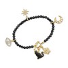 Ross-Simons 4-4.5mm Onyx Bead Charm-Compatible Toggle Bracelet in 18kt Gold Over Sterling - 3 of 4