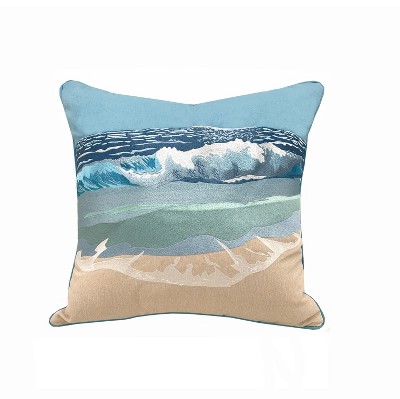 RightSide Designs Surf Breaker Indoor/Outdoor Throw Pillow