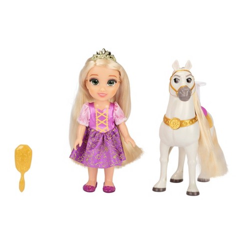 10 Piece Pretend Play Set Disney Princess Rapunzel Styling Head Tangled Blonde Hair by Just Play 