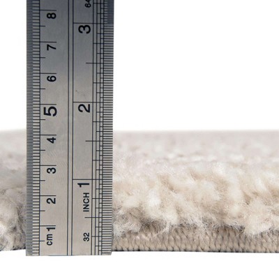 Ivory Shag Bliss 9' x 12' Synthetic Easy-Care Area Rug
