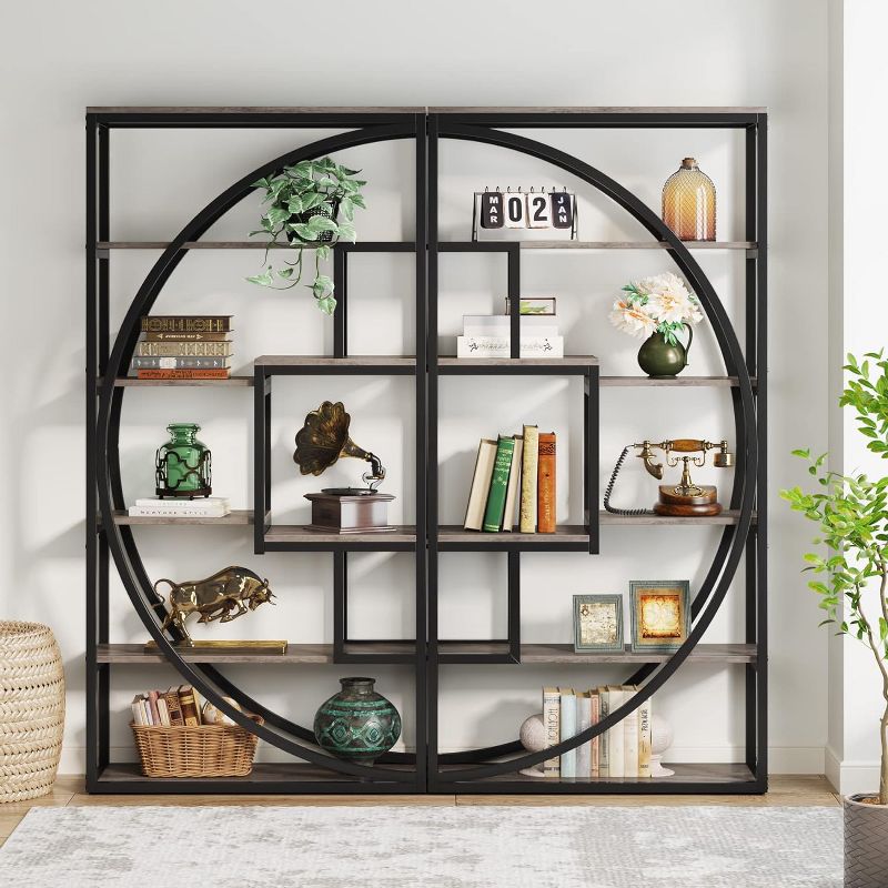 Tribesigns 5-Tier Bookshelf, 70.8" Tall Book Shelf Display Rack with 8 Open Storage Shelves, 2 of 8