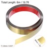 Unique Bargains Self-Adhesive Stainless Steel Mirror Finish Peel and Stick Wall Trim - 2 of 4