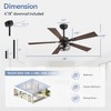 Airsurfer 48-inch Matte Black Industrial 5-Blade Ceiling Fan with Light and Remote - 3 of 4