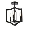 Elegant Lighting Kiera 3 lights flush mount in black - 3 of 4