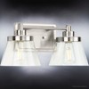 Urban Ambiance Luxury Traditional Bath Light 7.75''H x 15.5''W,  Brushed Nickel Finish,  Pawtucket Collection, UHP3990 - 4 of 4