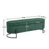 NicBex Storage Ottoman Bench for Bedroom,Storage Bench with Solid Wood Frame and Sturdy Metal Legs,Ottoman for Living Room,Bedroom,Entryway - 3 of 4