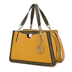 MKF Collection Aubrey Color Block Women's Satchel Bag by Mia K - 1 of 4
