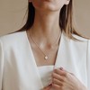 EVERLY JEWELRY | Sterling Silver 1 1/8 CT TGW Heart and Round-Cut Lab-Grown Diamond Halo Pendant with Chain, 17-inch - 4 of 4