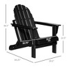 TIRAMISUBEST Folding Adirondack Chair - Weatherproof HDPE Patio Chair for Deck, Backyard & Fire Pit (Black) - 4 of 4