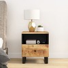 vidaXL Bedside Cabinets 2 pcs Solid Wood Mango&Engineered Wood - 3 of 4