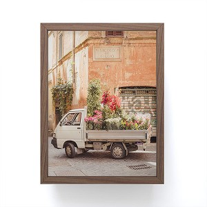 Ninasclicks Rome cute van with lots of flowers Framed Mini Art Print - Society6 - 1 of 3
