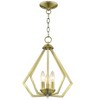 Livex Lighting Prism 3 - Light Chandelier in  Antique Brass - 3 of 4