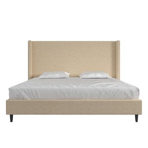 RealRooms Evie Upholstered Wingback Bed - 1 of 4