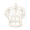HomeRoots Vintage Look Fleur de Lis Gold Crown Sculpture - 4 of 4