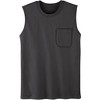 Collections Etc Men's Patch Pocket Crew Neck Sleeveless T-Shirt - 3 of 4