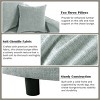 55" Chaise Lounge Sofa Bed for Indoor Space, Upholstered Sofa Couch with Tufted Seat and Pillows for Living Room-Maison Boucle - 4 of 4