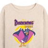 Women's - Disney - Darkwing Duck Lightweight French Terry Wide Neck Long Sleeve Shirt - 2 of 4