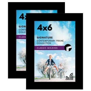 Americanflat Picture Frame with tempered shatter-resistant glass - Available in a variety of Sizes and Colors - 1 of 4