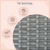 UbMelt Dog Bed Outdoor Pet Bed for Small Dogs Rattan Dog House with Canopy and Water-resistant Cushion, Modern Pet Furniture for Puppies - 4 of 4