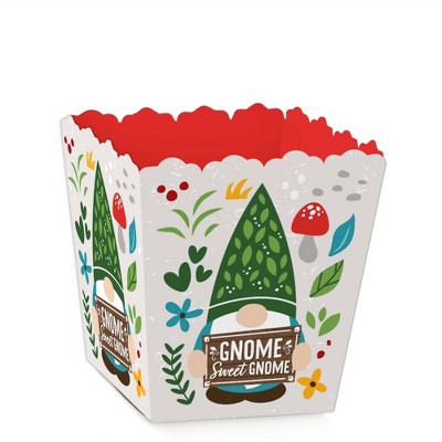 Big Dot of Happiness Garden Gnomes - Party Mini Favor Boxes - Forest Gnome Party Treat Candy Boxes - Set of 12