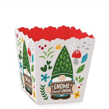 Big Dot of Happiness Garden Gnomes - Party Mini Favor Boxes - Forest Gnome Party Treat Candy Boxes - Set of 12