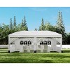 10x20 Pop Up Canopy Tent with 6 Sidewalls Waterproof Outdoor Party Tent Canopy Tents with Adjustable Height Commercial Event Gazebo - 2 of 4