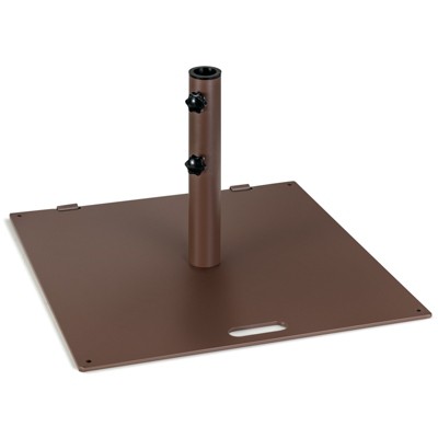 Tangkula 50 lbs Outdoor Umbrella Stand, Heavy Duty Patio Umbrella Base W/ Built-in Rolling Wheels & Handle