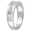 EVERLY JEWELRY | Sterling Silver 1/10 CT TW Diamond Men's Ring - image 2 of 4