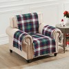 Greenland Home Fashions Cardinal Plaid GL-2404CFPA Arm Chair Furniture Protector, 81x81 Inch - 2 of 4
