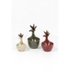 Set of Three Deer Shaped Bowls 11 Inch – Ceramic Holiday Decor by Kalalou - 3 of 4