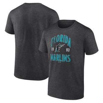 MLB Miami Marlins Men's Bi-Blend T-Shirt