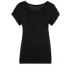Women's Round Neckline Short Sleeve Top - LASCANA - 2 of 4