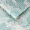 Edo Toile Mint Green Trees Abstract Paste the Wall Wallpaper - 3 of 4